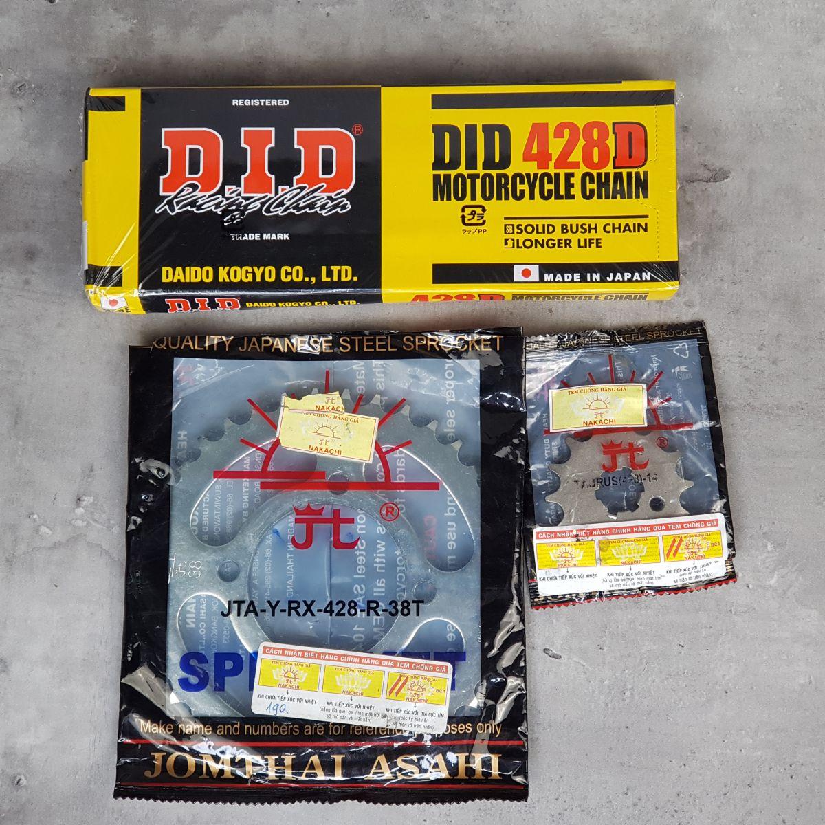 Nhông Sên Dĩa DID Exciter 135 2011 chính hãng